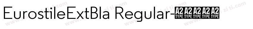 EurostileExtBla Regular字体转换